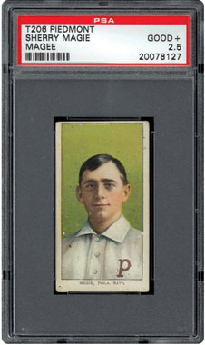 1909 T206 Sherry Magee Piedmont